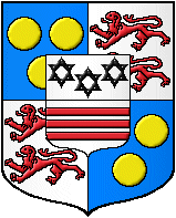 blason d'alliance des Achard, Joumard et Tison d'Argence.