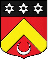 blason de la famille d'Alesme, d'après Laisné 