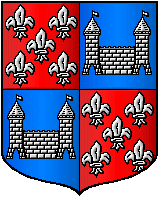 blason d'alliance des familles d'Aloigny et de La Porte