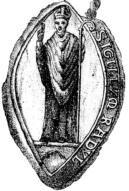 sceau de Raoul II, évêque d'Angoulême