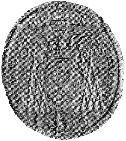 sceau de Joseph Amédée de Broglie, évêque d'Angoulême