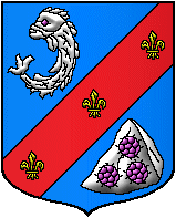 blason de la famille de James, branche du Murier