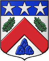 blason de la famille de Laulanie de Sainte-Croix, selon l'armorial du Périgord.