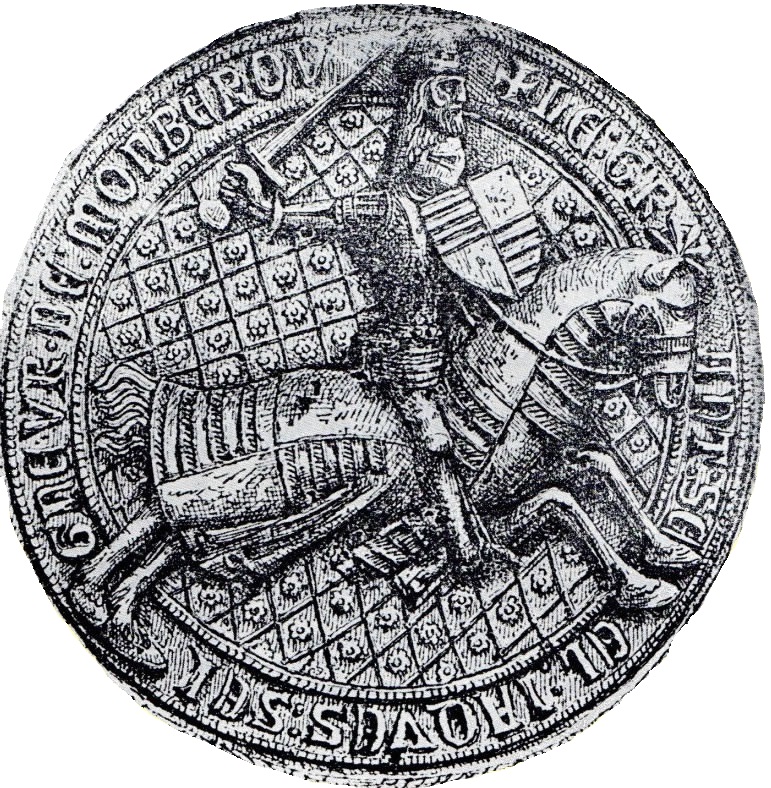 Sceau equestre de Jacques Ier de Montbron