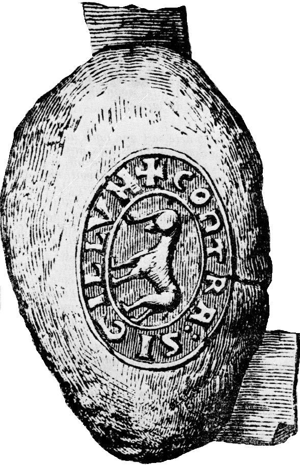 contre-sceau de Robert de Montbron, évêque d'Angoulême