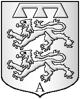 blason d'Arnaud Tizon, sur une quittance de 1355.