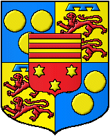 blason d'alliance des Achard, Joumard et Tison d'Argence.